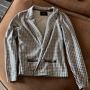 Maison Scotch Houndstooth Blazer